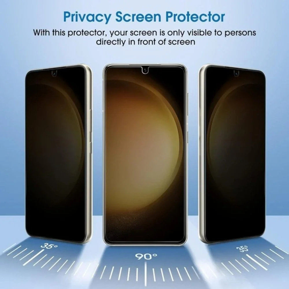 amFilm‎ 2+2 Pack for Galaxy S23+ — Privacy Screen & Camera Lens Protectors